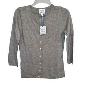 Antoni & Alison Cashmere Wool Blend Cardigan Sweater Ladies Small 6 NWT